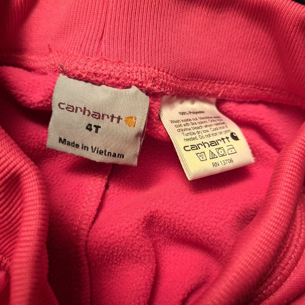 Carhartt Pink Force Kids Joggers/Sweatpants 4T - Picture 4 of 4